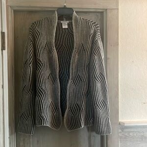 Bartolini - open front cardigan - merino wool blend with cashmere - size L